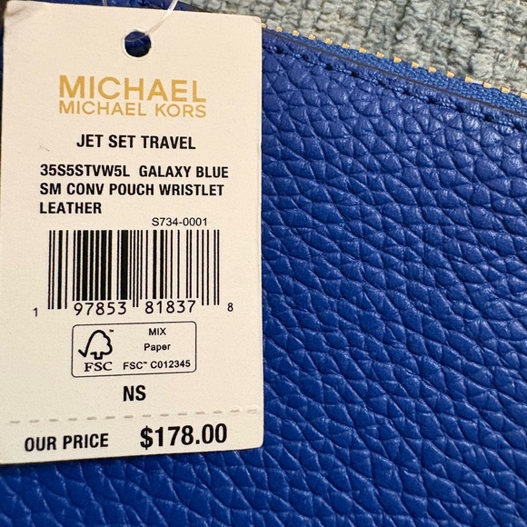 Michael Kors Vibrant Blue Bag NWT $178 retail - Picture 4 of 9